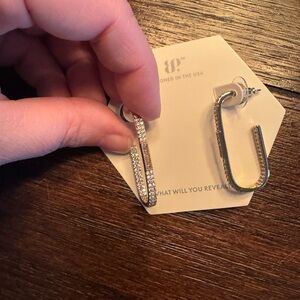 Elegant Gold and Silver Hoop Earrings